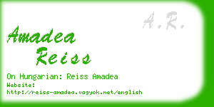 amadea reiss business card